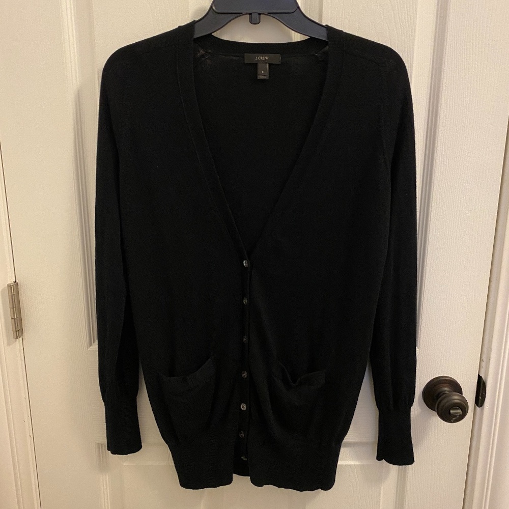 J. Crew 100% Merino Wool V-Neck Cardigan